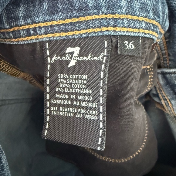 7 For All Mankind Standard Jeans Men's
36 Blue Stretch Cotton Denim - Picture 8 of 8